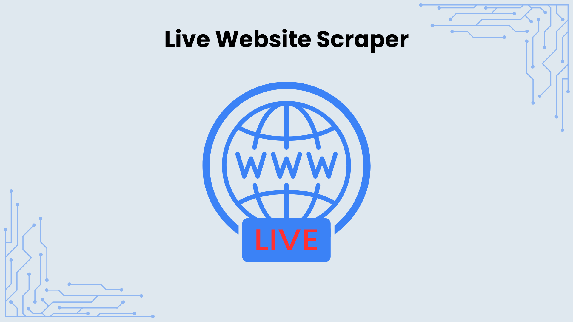 Live Website Scraper Result